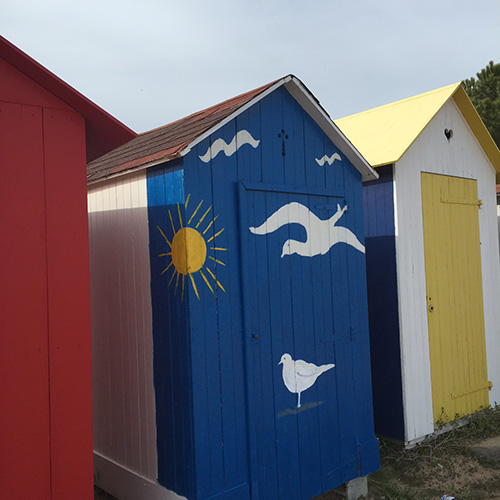 Les cabanes de la plage de Saint-Denis-d'Oléron